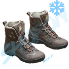 Берці зимові черевики тактичні чоловічі, туфлі тактичні чоловічі берці зимові, натуральна шкіра, розмір 38, Bounce ar. SF-UJ-2138, колір коричневий - зображення 2