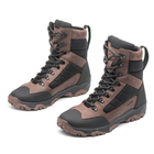 Берці зимові черевики тактичні чоловічі, туфлі тактичні чоловічі берці зимові, натуральна шкіра, розмір 44, Bounce ar. WE-OI-2044, колір коричневий - зображення 4