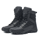 Берці зимові черевики тактичні чоловічі, туфлі тактичні чоловічі берці зимові, натуральна шкіра, розмір 41, Bounce ar. BM-PT-2041, колір чорний - зображення 4