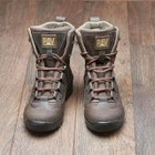 Берці зимові черевики тактичні чоловічі, туфлі тактичні чоловічі берці зимові, натуральна шкіра, розмір 47, Bounce ar. SF-UJ-2147, колір коричневий - зображення 10