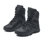 Берці зимові черевики тактичні чоловічі, туфлі тактичні чоловічі берці зимові, натуральна шкіра, розмір 37, Bounce ar. KG-FB-2037, колір чорний - зображення 5