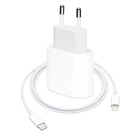 Комплект швидкого заряджання 20W для Apple iPhone / iPad, Зарядний пристрій USB-C Power Adapter (Type-C), Кабель заряджання USB-C to Lightning