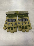 Тактичні рукавички палі олива М - зображення 3