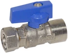 Кран BIANCHI прямой 1/2"х1/2" с накидной гайкой (528004040E)