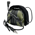 Тактичні активні навушники Earmor M32 mod3 для стрільби, захисні з мікрофоном від Оpsmen - Зелені - зображення 5
