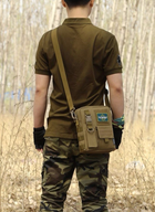 Армейская наплечная сумка Защитник 135 хаки - изображение 9