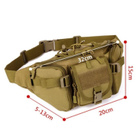 Поясна армійська сумка Захисник 155 хакі - зображення 15