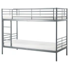 Каркас 2-ярусной кровати IKEA СВЭРТА, серебристый, 90x200 см, 102.479.73