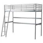 Каркас ліжка-горища IKEA СВЕРТА, сріблястий, 90x200 см, 202.479.82