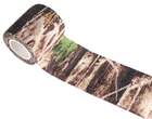 Маскировочная (защитная)лента тактическая камуфляжная Лес для охоты/оружие (616130172-2) Коричнево-Бело-Зеленая - изображение 3