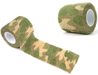 Маскировочная (защитная)лента тактическая камуфляжная для охоты/оружие (616130172-4) Светло-Зеленая - изображение 2