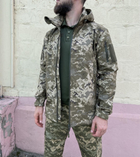 Військова тактична куртка Софт Шелл Піксель 50 (L) - изображение 7