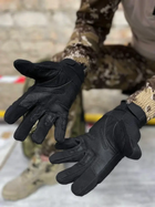 Военные перчатки тактические спорт охота с закрытыми пальцами (473155-Prob) ХL Черные - изображение 5