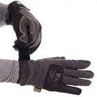 Закрытые велосипедные перчатки тактические теплые текстильные спорт охота (473150-Prob) L Чёрные - изображение 3