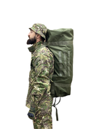 Армейский военный баул ВСУ 85 л Олива, тактическая транспортная сумка-баул - изображение 5