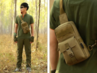 Армійська тактична сумка рюкзак Захисник 175 хакі - зображення 7