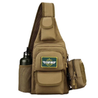 Армійська тактична сумка рюкзак Захисник 174 хакі - зображення 6