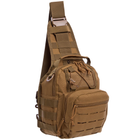 Рюкзак тактический патрульный однолямочный SILVER KNIGHT YQS-099 10 л хаки - изображение 1