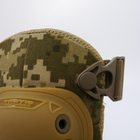 Армійські налокітники Тактичні для армії ЗСУ піксель, Захисні Швидкознімні налокітники кіборг Койот - зображення 5