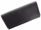 Жіночий шкіряний гаманець Visconti CD21 Topaz BLK/RED