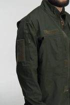 Тактична військова форма комплект костюм, (Куртка + Штани), Камуфляж "Оліва", Розмір: S - зображення 4