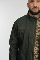 Тактическая военная форма комплект костюм, ( Куртка + Штаны ), Камуфляж " Олива ", Размер: XXXL - изображение 3