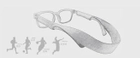Тактичне забарвлення хакі Універсальний ремінець для окулярів з неопрену на дужки (761466014-2) - зображення 2