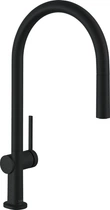 Смеситель-кран кухонный HANSGROHE Talis матовый черный 72803670 с выдвижным изливом