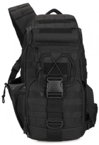 Рюкзак тактический однолямочный штурмовой Protector Plus X221 black - изображение 1