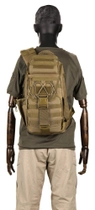 Рюкзак тактический однолямочный штурмовой Protector Plus X221 coyote - изображение 6