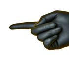 Нітрилові рукавиці Medicom SafeTouch Advanced Black без пудрі текстуровані розмір L 100 шт. Чорні (3.3 г) - зображення 2