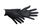 Нітрилові рукавиці Medicom SafeTouch® Advanced Black без пудри текстуровані розмір S 100 шт. Чорні (3.3 г) - зображення 3