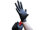 Нитриловые перчатки Medicom SafeTouch® Black (5 грамм) без пудры текстурированные размер S 100 шт. Черные - изображение 4