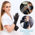 Нитриловые перчатки Medicom SafeTouch® Advanced Black без пудры текстурированные размер XS 100 шт. Черные (3.3 г) - изображение 5