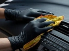 Нітрилові рукавички Medicom SafeTouch® Black (5 г) без пудри текстуровані розмір L 100 шт. Чорні - зображення 7