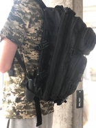 Військовий тактичний штурмовий рюкзак MIL-TEC із Німеччини чорний на 36 літрів для військових ЗСУ - зображення 6