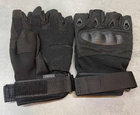Перчатки тактические Безпальцеві, цвет Черный, размер M - изображение 1