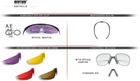 Тактические очки для стрельбы со сменными линзами BERTONI AF899A - изображение 4