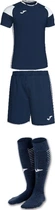 Комплект футбольної форми Joma CREW III темно-синьо-білий XS 101269.332_101324.332_400228.302