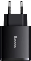 МЗП Baseus Compact Quick Charger 2U + C 30W EU Black