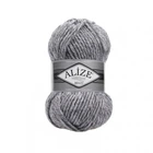 Пряжа Alize Superlana Maxi 801 сірий жаспе