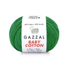 Пряжа Gazzal Baby Cotton 3456 Зелений