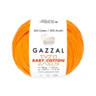Пряжа Gazzal Baby Cotton XL 3416 Оранжевый