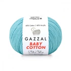 Пряжа Gazzal Baby Cotton 3451 Бирюза