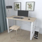 Письмовий стіл Ferrum-decor Драйв 750x1400x700 Білий метал ДСП Дуб Сонома 16 мм (DRA123)