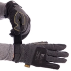 Тактичні рукавички для риболовлі полювання чоловічі на липучці MECHANIX механікс теплі флісові Чорні АН-5621 Розмір L - зображення 1
