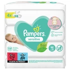 Дитячі Вологі Серветки Pampers Sensitive 4х52 шт для ніжної та чутливої ​​шкіри Maxi 208 штук м'які без спирту