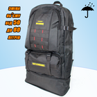 Мужской рюкзак тактический Slings PUBG Battlegrounds два режима 50/80л, универсальный, водоотталкивающий Black - изображение 1