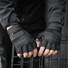 Перчатки Тактические безпалые без накладки Черный XL SSpe1 273 - изображение 4