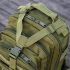 Тактичний рюкзак 30 л Олива з системою MOLLE Військовий рюкзак на 30 літрів DOMINATOR Оливковий Армійський Штурмовий Рюкзак Водовідштовхуючий - зображення 7